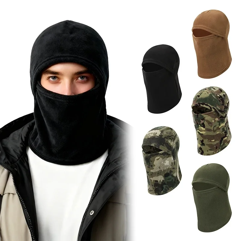 Winter Ski Maskss Custom Balaclava Scarf Snood Balaclava Hooded Hat Skimask Polar Fleece Face Mask Hoodie