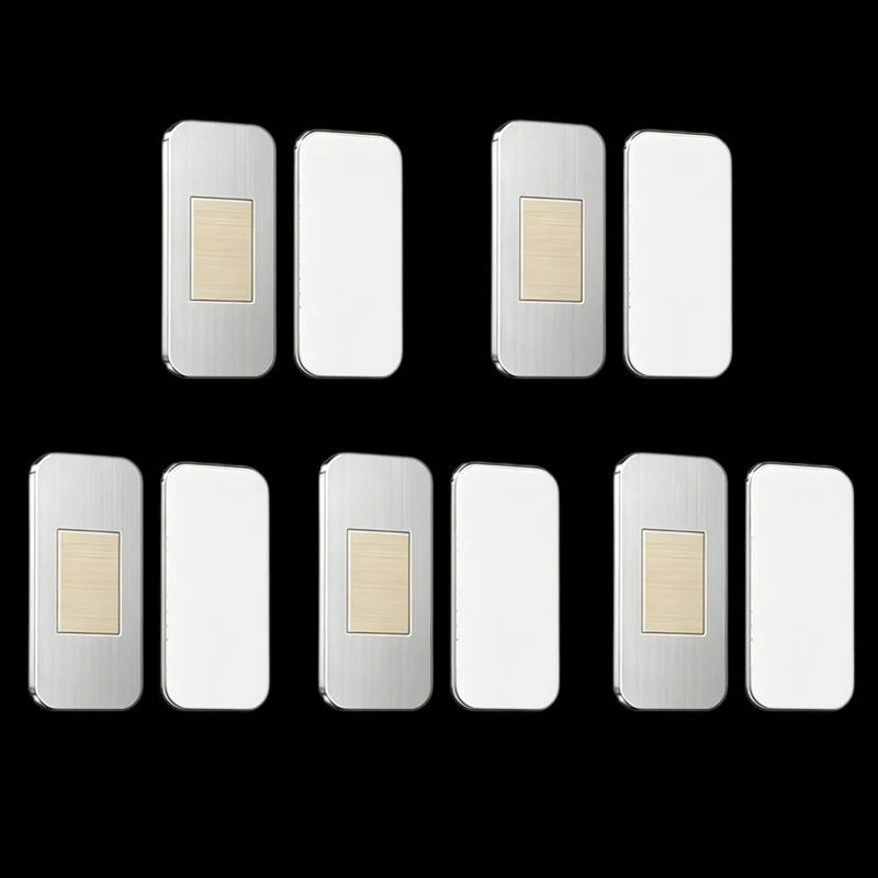 5Set stainless steel ultra-thin strong magnetic cabinet door covers, which can be installed on the cabinet doors
