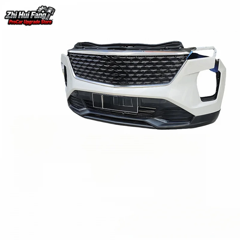 Suitable for the 2024 Cadillac XT4, this is a complete bumper assembly with a radiator front grille