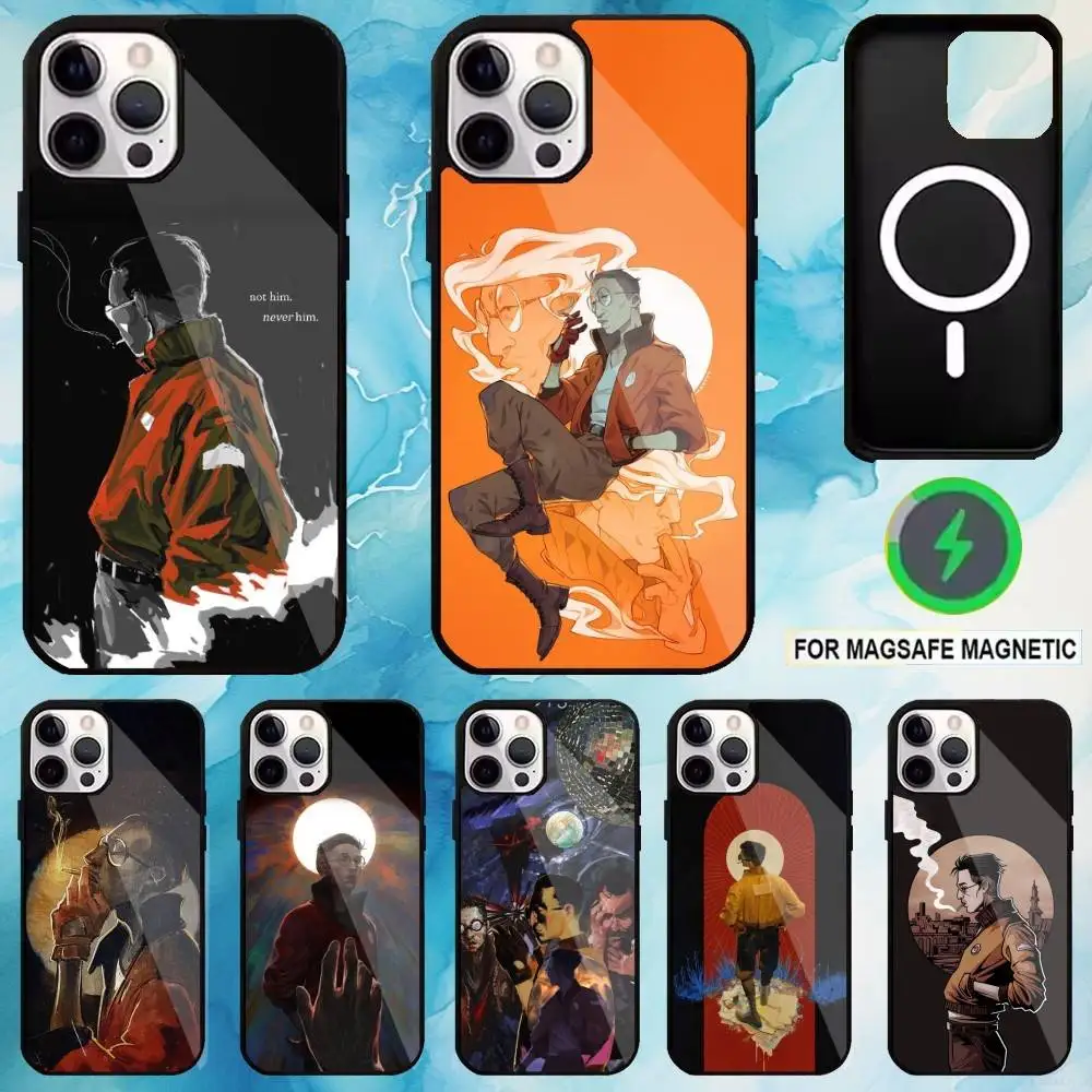 

Game Disco E-Elysium Phone Case For iPhone17,16,15,14,13,12,11 Plus,Pro Max Magnetic Magsafe Wireless Charging