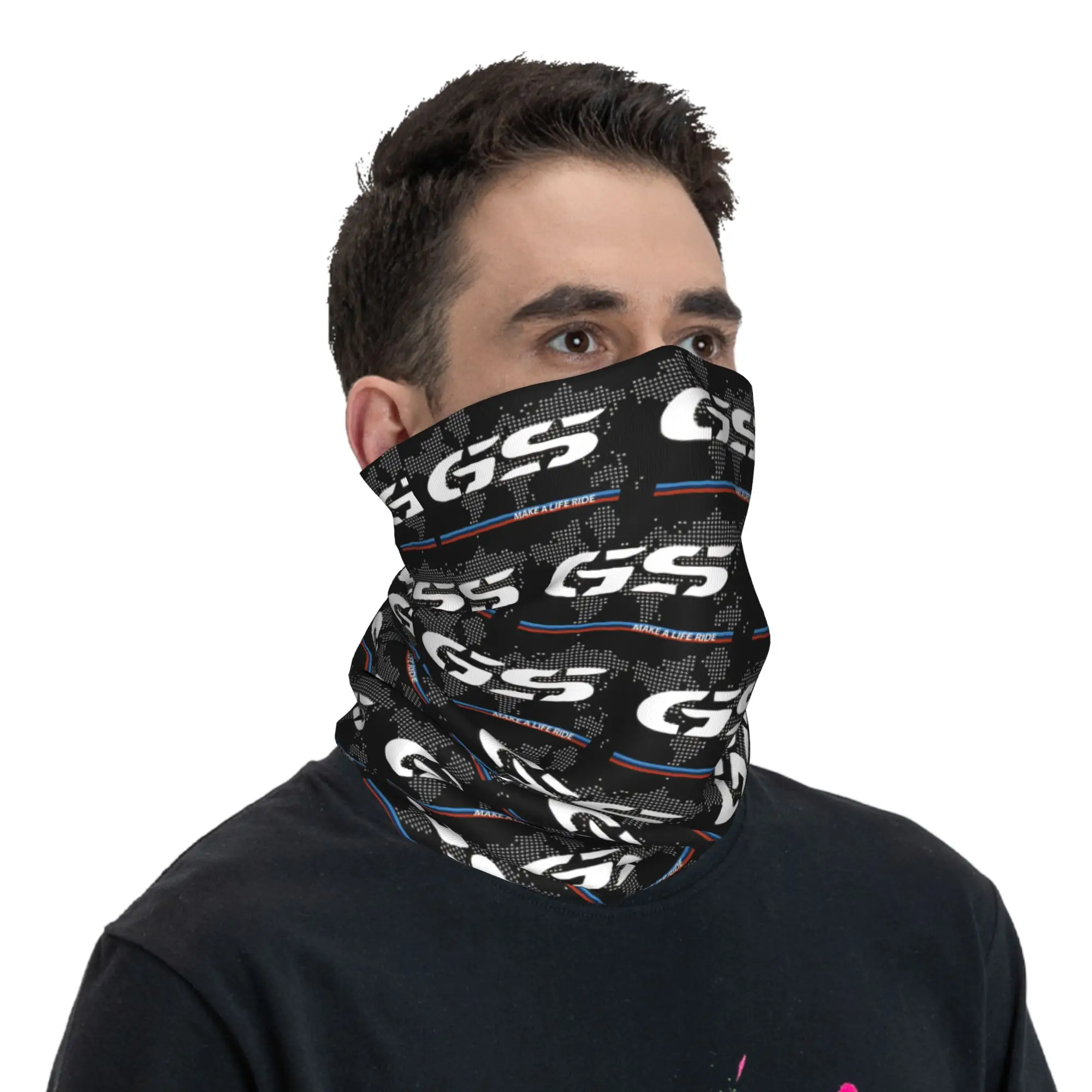 GS World Map   Balaclava Hunting Fishing  Cycling Mask Sun Protection Neck Cover Face Masks Autumn Funny Scarves