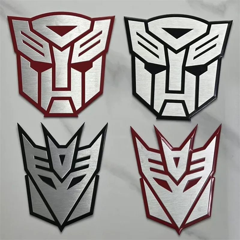 3D Car Decals: Transformers-themed Decorative Stickers, Scratch-Hiding Stickers, and Aluminum Fuel Tank Decals