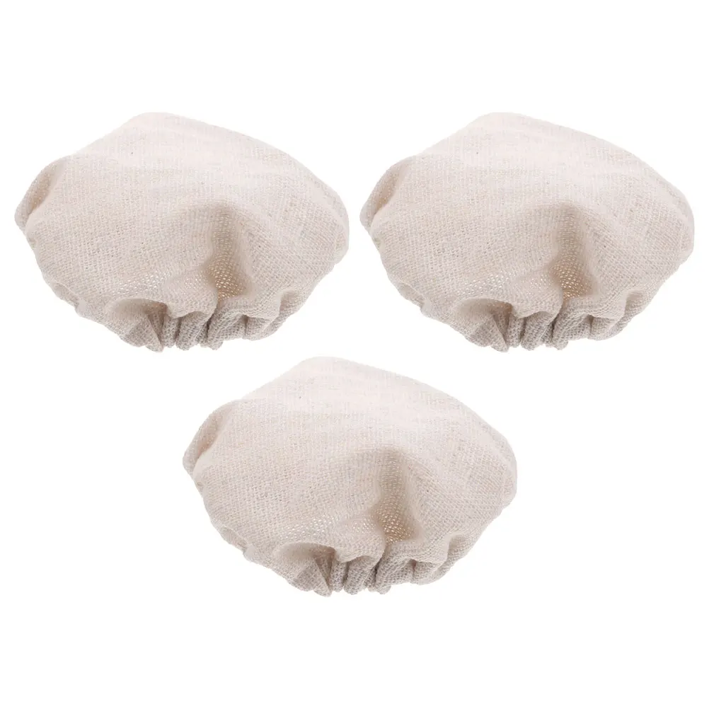 

3pcs Fermentation Tank Cloth Cap Reusable Breathable Lid for Sourdough Starter Jar Bottle Replacement Glass Seal Cover