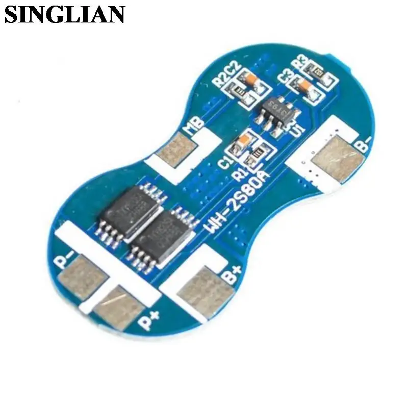 7.4V 2S 18650 Lithium Battery Protection Board Dual String Protection Chip Module 8.4V Over-current Overcharge 4A