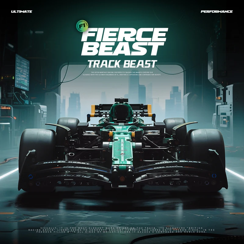 green-beast-f1-racing-car-building-set-dive-into-top-tier-racing-thrill-gift-for-car-enthusiasts