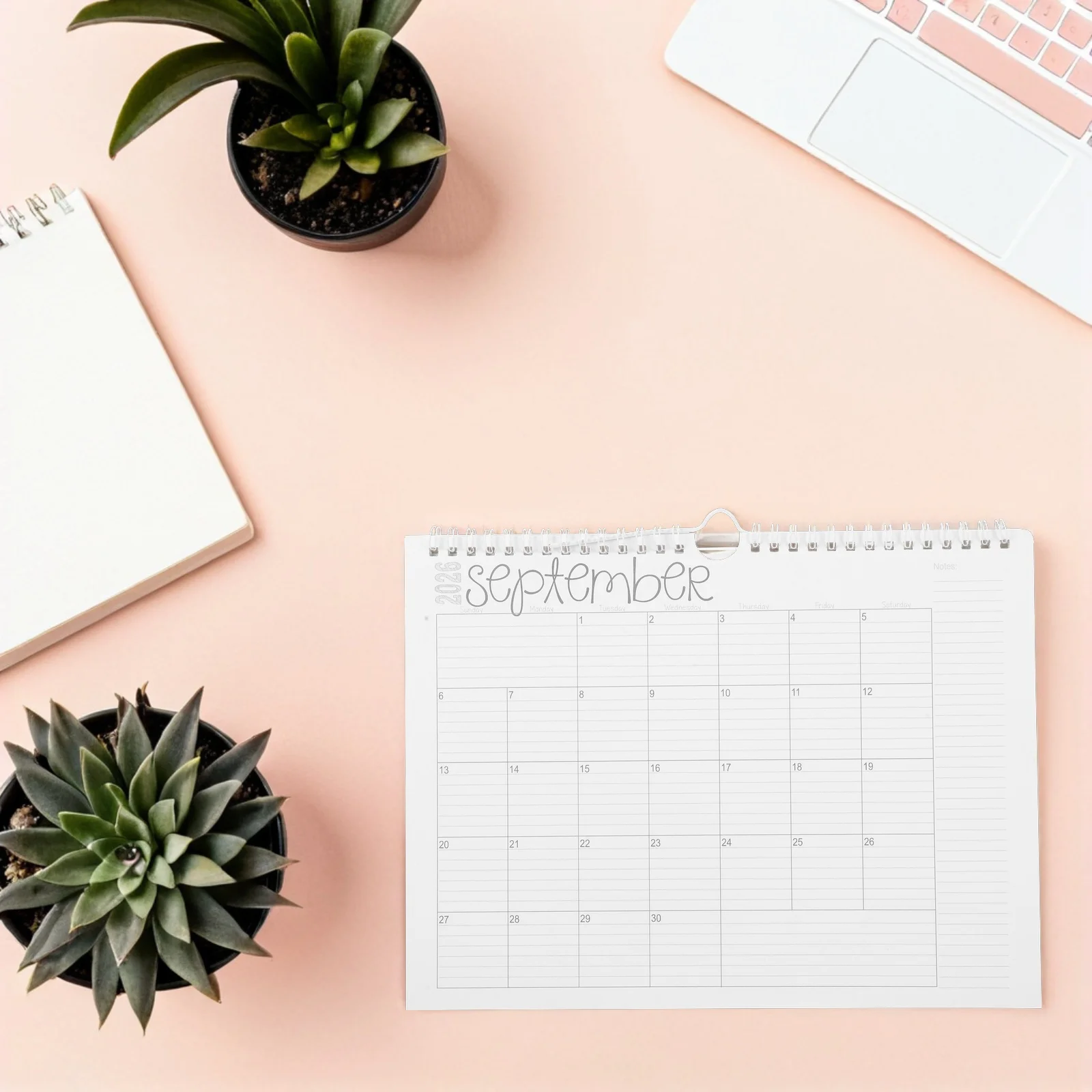 

2026 Wall Calendar Large Spiral Bound Monthly Hanging Planner Minimalist Wall-Mounted Schedule Home Office Kitchen