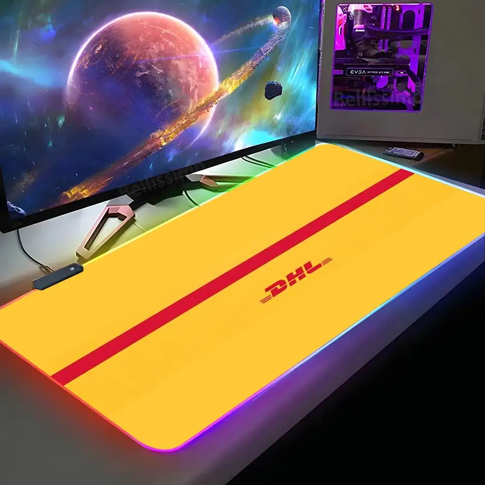 

Express Label Dhl Mouse Pad XXL RGB Gaming Mouse Pad HD Gamer Large LED Light MousePads PC Carpet With Backlit