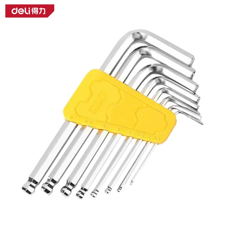 

DELI 8pcs Allen Hex Wrench High-torque multi-functional wrench set Double End hand tools 1.5mm-6mm