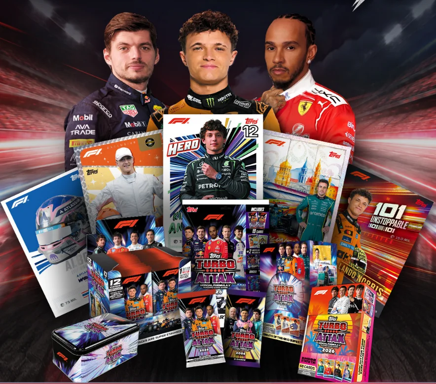 Authentic Topps 2026 Turbo Attax F1 Formula 1 Racing Trading Cards Brand New Motorsport Collectible Gift for F1 Fans