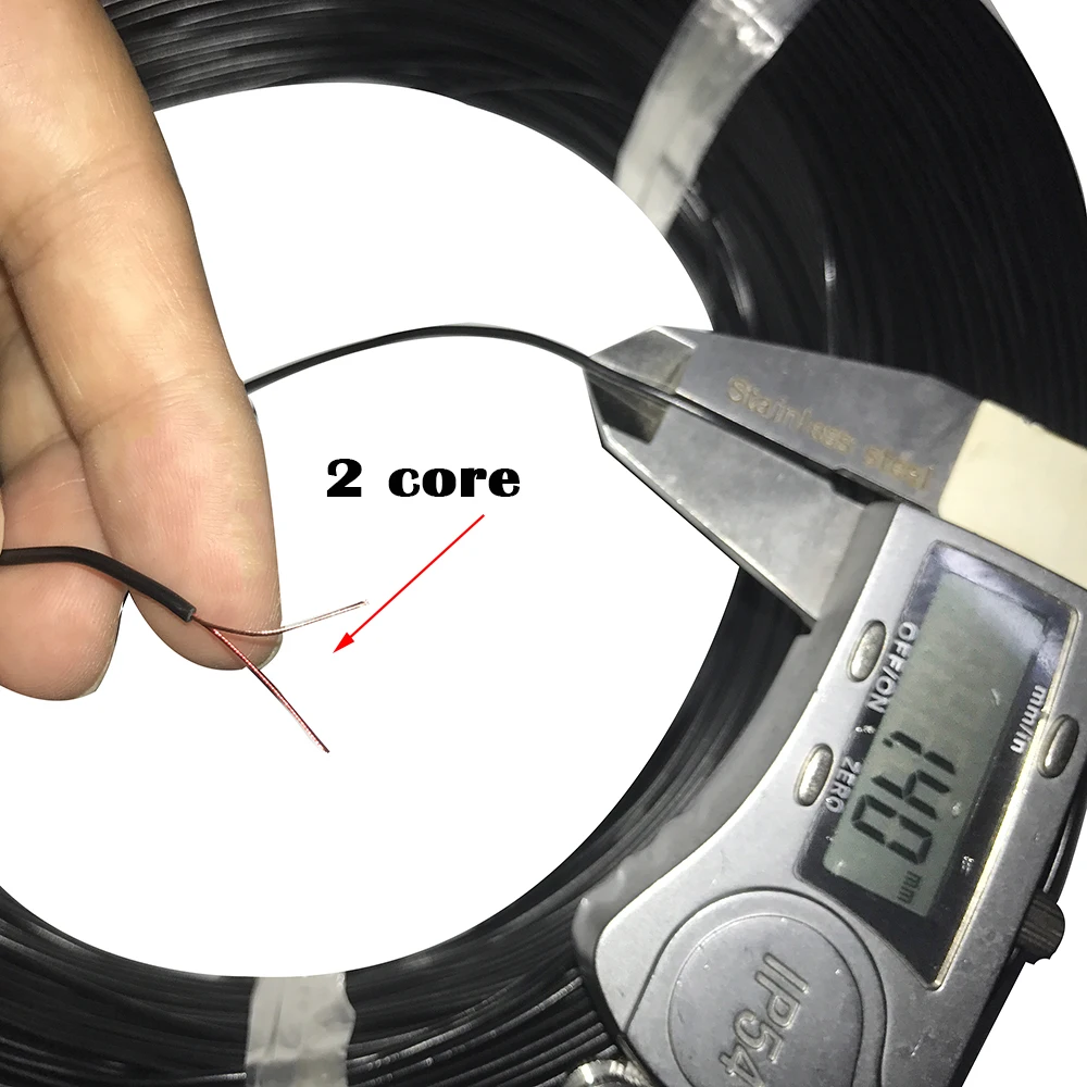 2core 3core 4core 5core Enameled Wire Insulated Cable Superfine Glass Fiber Headphone Wire Out Diameter 1.4mm PVC Signal cable