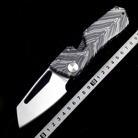 OK-Winter Pudding FACTOR B4 Magnet Inside G10 Dam-pattern handle %VG10 blade Ceramic Bearings Knife