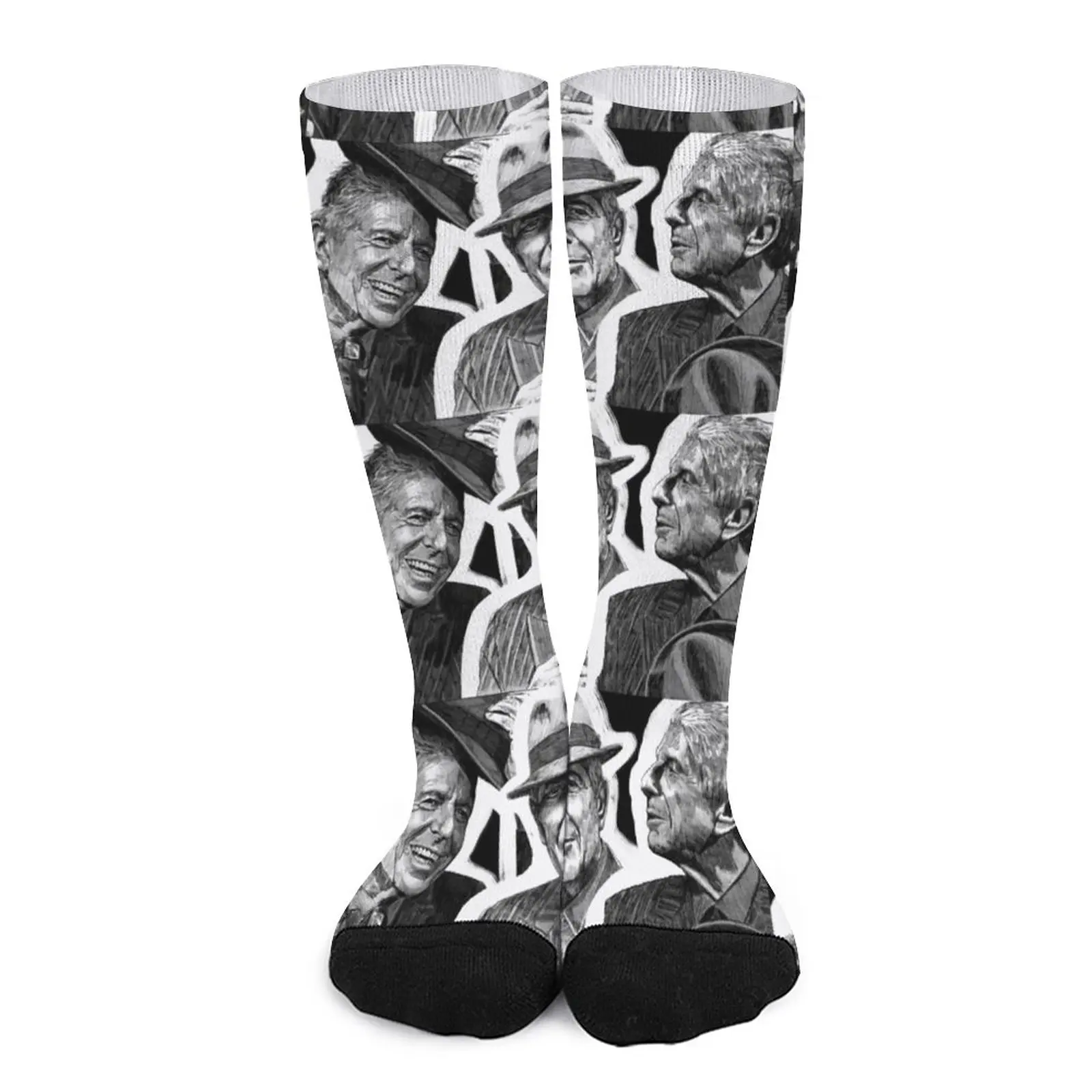 Leonard Cohen portrait Socks sock men Run gym socks Men's socks