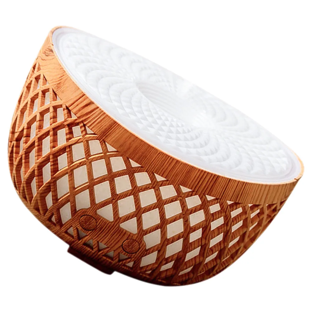 

Wood Grain Hollow Mini Wireless Essential Oil Diffuser Silica Gel Humidifier Home Supply Noiseless Mist Desk Decor