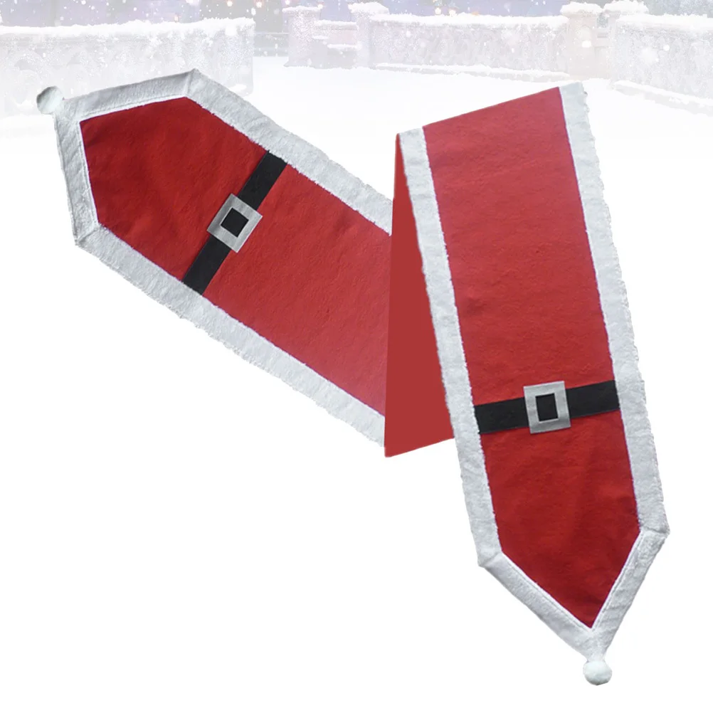 Creative Christmas Table Runner for Restaurant Home Party Use Washable Holiday Table Decoration Festive Atmosphere Accessory