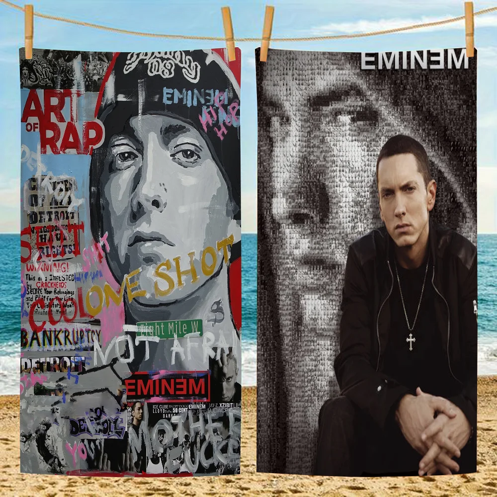 

The Famous Rapper Eminem Art Big Microfiber Beach Towels Quick Dry Towel Sand Beach Towels Pool Towel For Travel Swim Pool Yoga