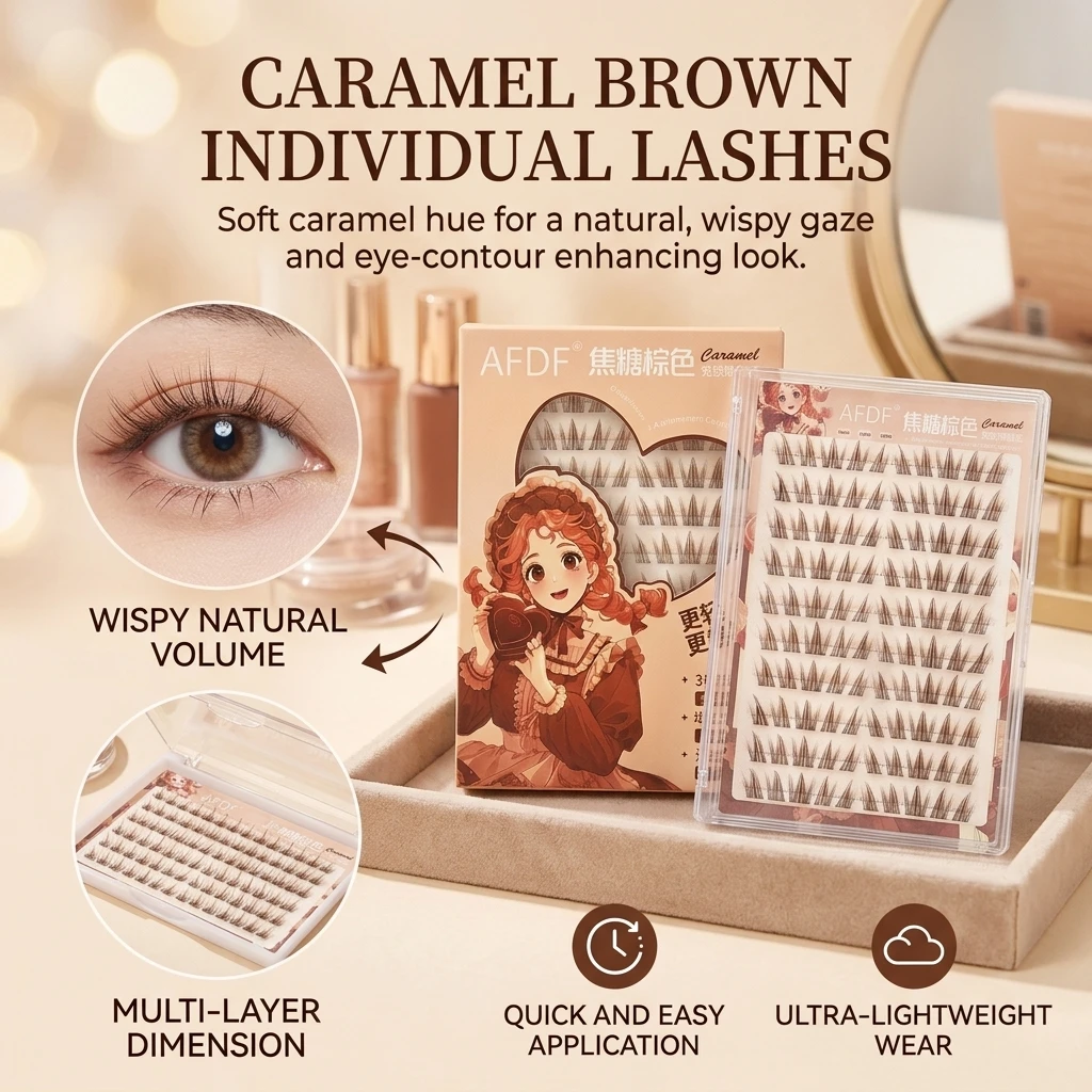 Brown No Glue Need False Eyela - Eyelash Extension Japan recension och pris
