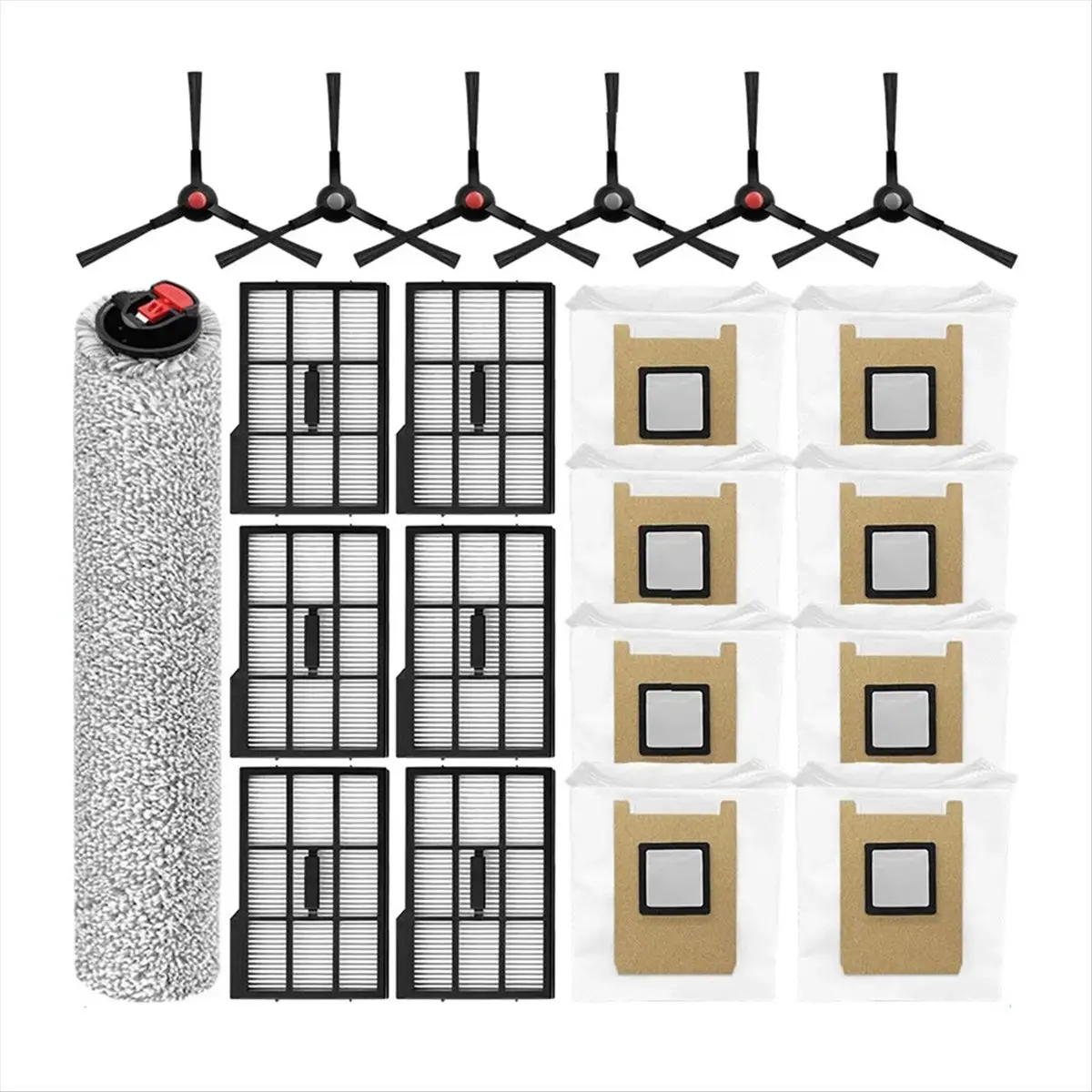 

Комплект сменных аксессуаров для Omni E25/E28. В комплект входит основная щетка, боковые щетки, фильтры HEPA, мешки для пыли, ролики для швабры [BWASCLIM]