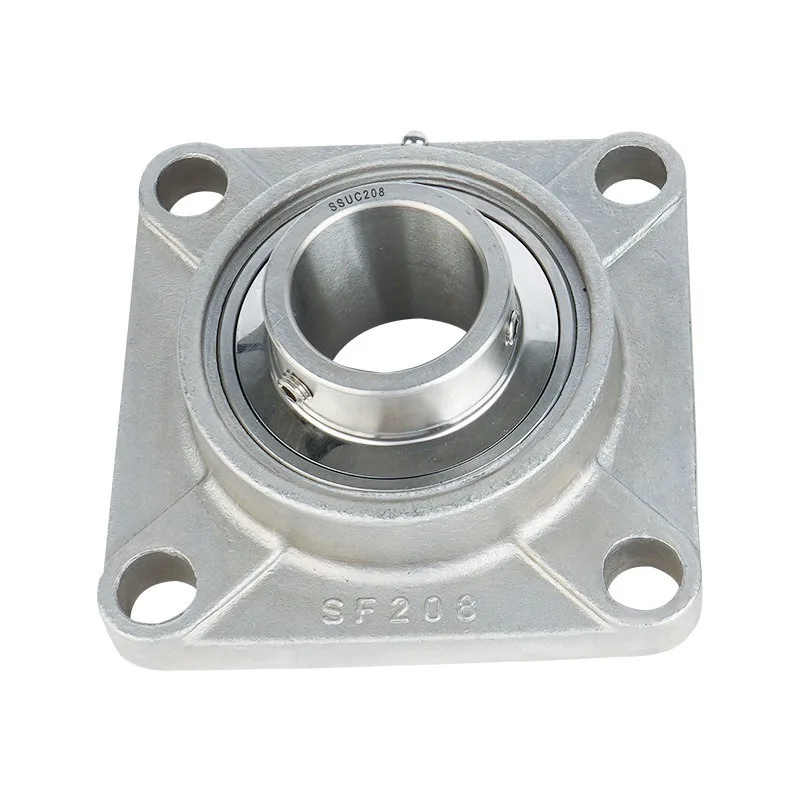 For Stainless Steel Outer Spherical Bearing SUCF204 205 206 207 208 209 210 Square Bearing with Seat