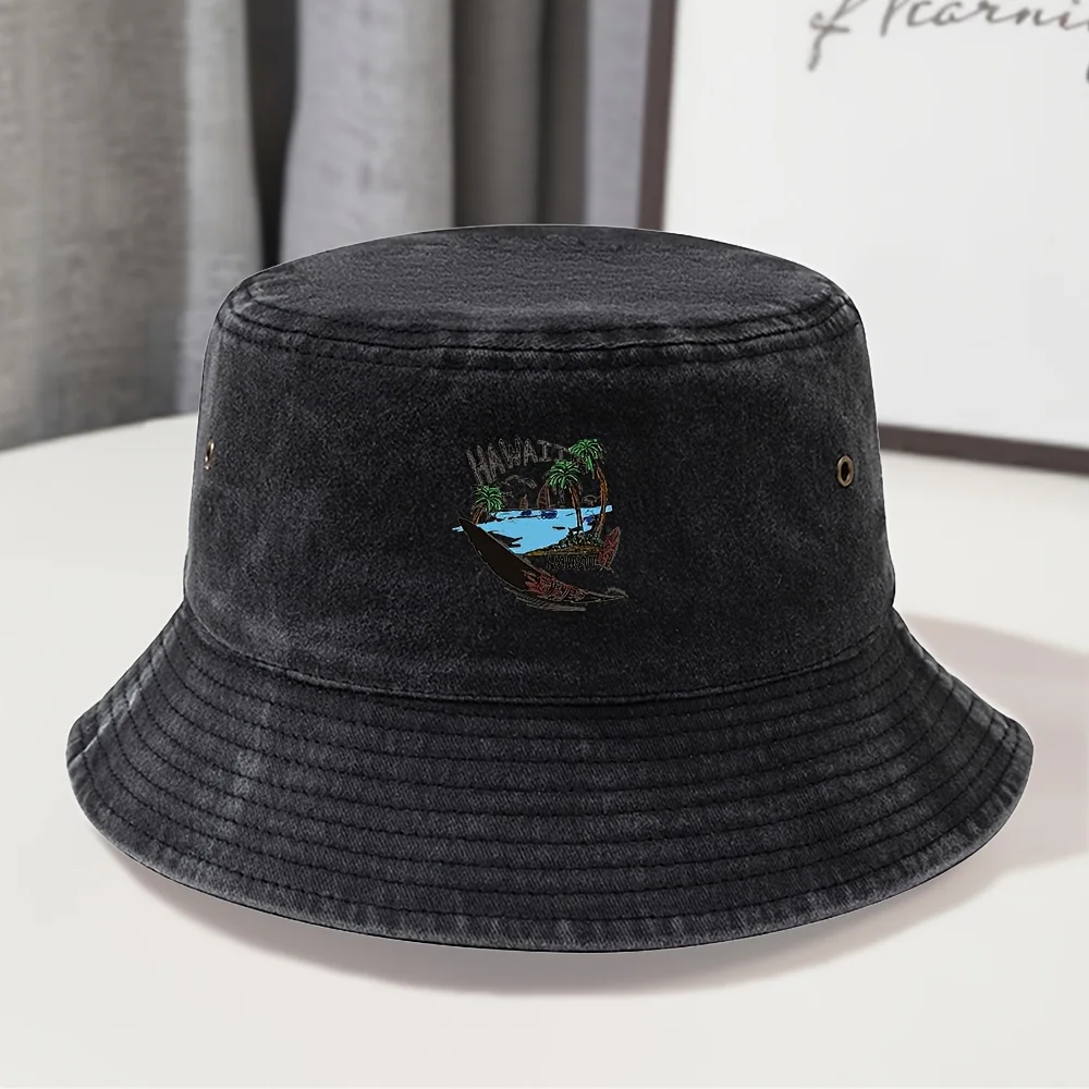 MAKEFGE Stretchable Unisex Vintage Washed Bucket Hat Suitable for Outdoor, Streetwear & Ramadan - Adjustable Sweat-Absorbing wit