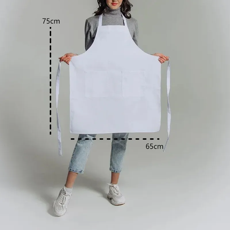 Apron Waterproof Polyester Kitchen Cleaning Cooking Baking Chef Protective Workwear for Dining Room Gardening
