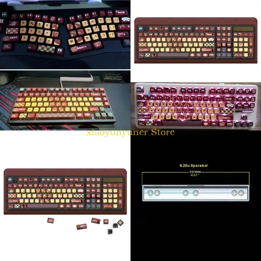 

P9JB 116 Cartoon Keycaps уникальный Puding Theme Theme Caycap для механического