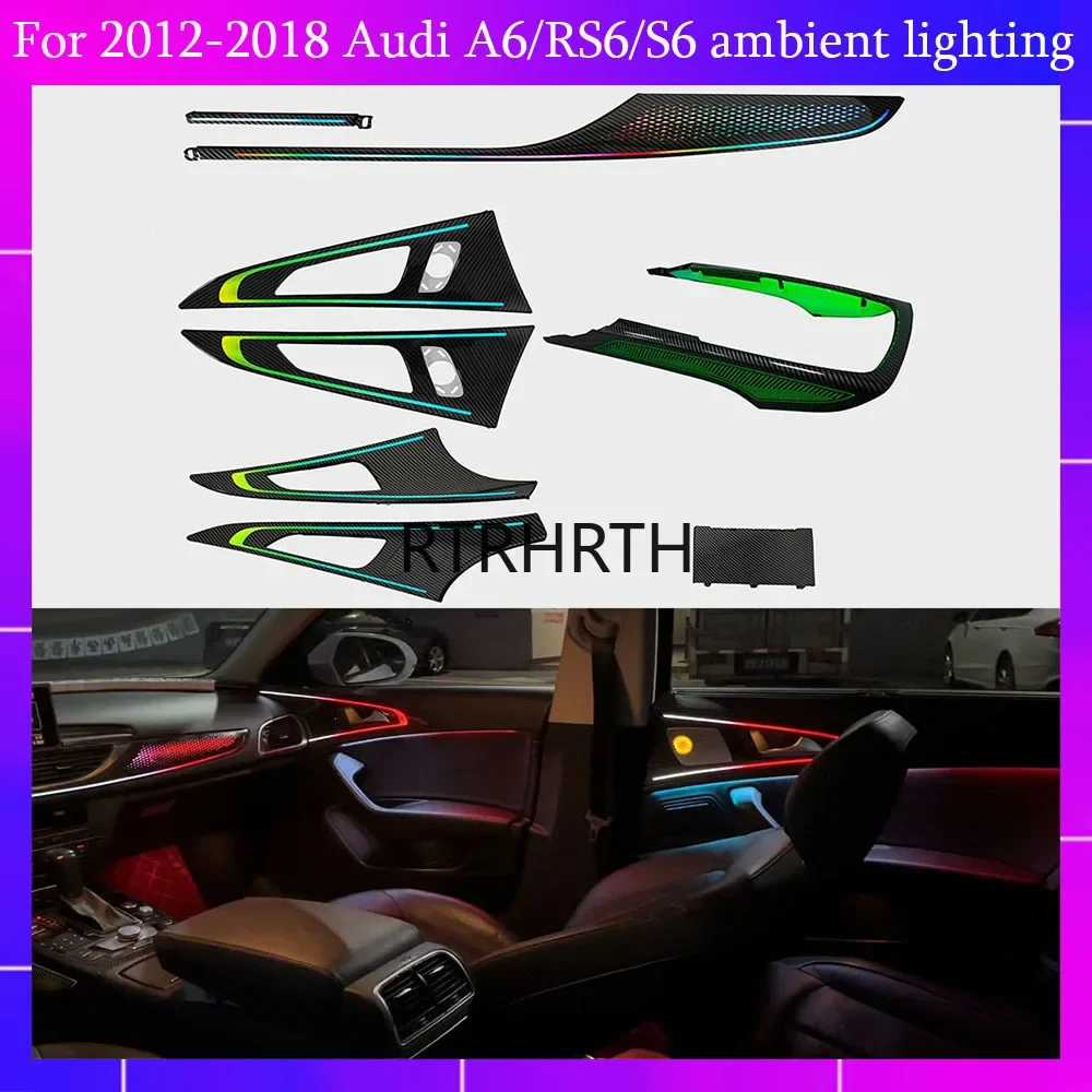 21-Color Ambient Lighting Kit for Custom European version Audi A6/RS6 A7/C7 (2012-2018) LED Atmosphere Lights with MMI Control