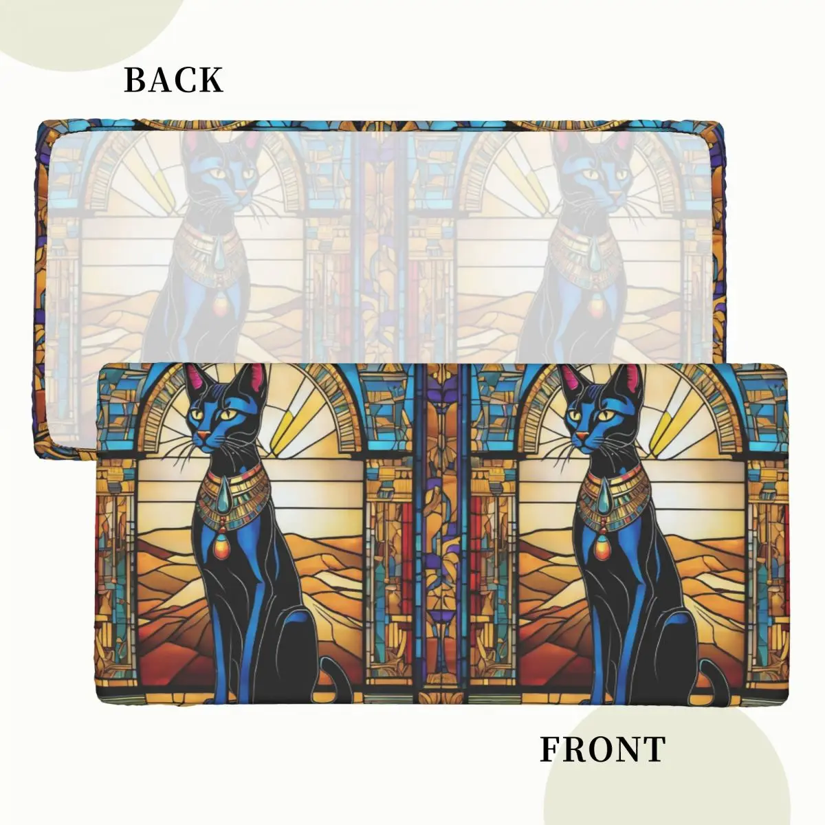 Egyptian Cat Customized Rectangular Tablecloth Waterproof Table Cover for Dining Events Table Cloth