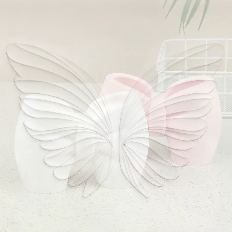 Bow Shaped Toothbrush Toothpaste Holder Self Adhesive Large Capacity Multifunctional Bathroom Storage Organizer for Home Use