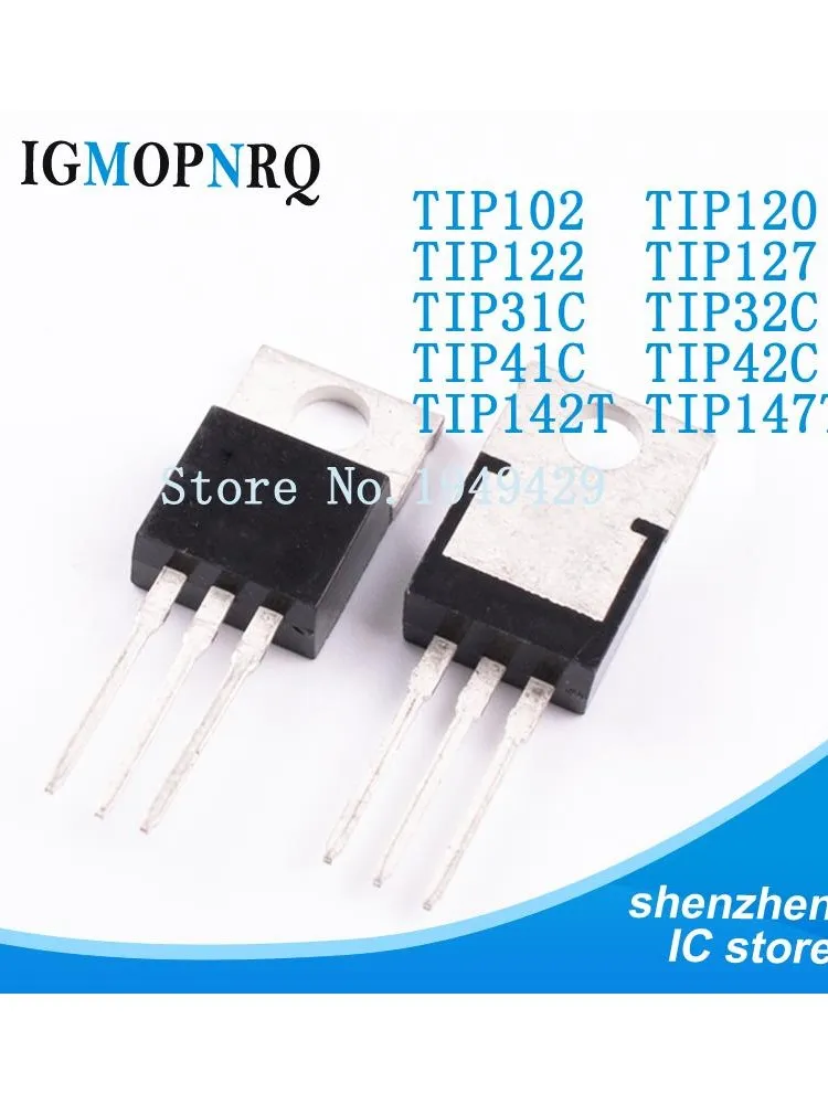 10 sztuk TIP102 TIP107 TIP110 TO-220 TIP112 TIP120 TIP122 TIP125 TIP127 TIP132 TIP137 TIP142T TIP147T TIP31C TIP32C TIP41C TIP42C — zdjęcie produktu 3