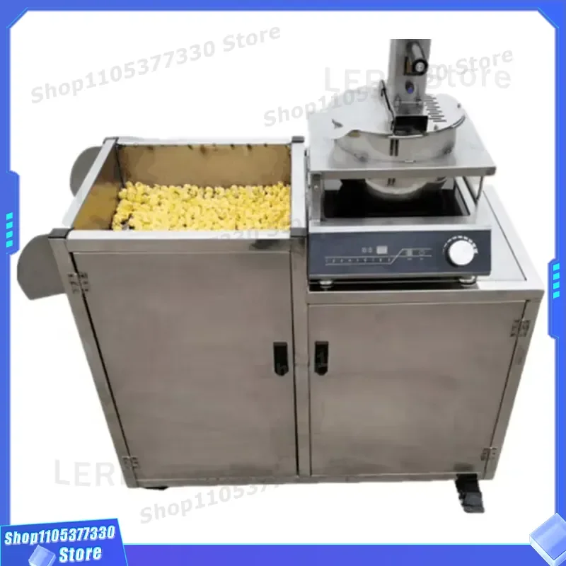 Commercial Electric Popcorn Machine Automatic Industrial Corn Maker for Cinema Theater Snack Bar High Capacity Stainless