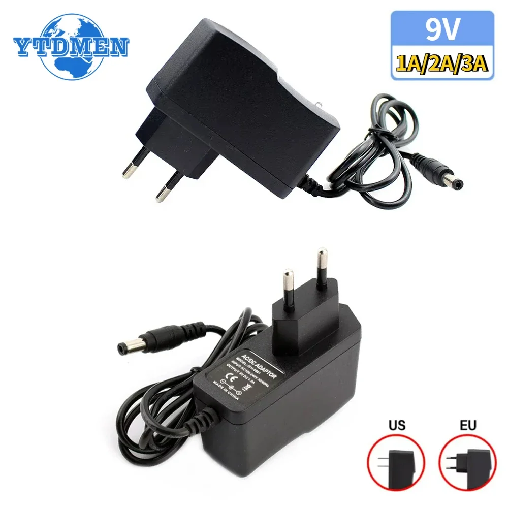 AC To DC 9V Adapter Power Supply 220V To 9V 1A 2A 3A Universal Switching Power Supply Source Charger