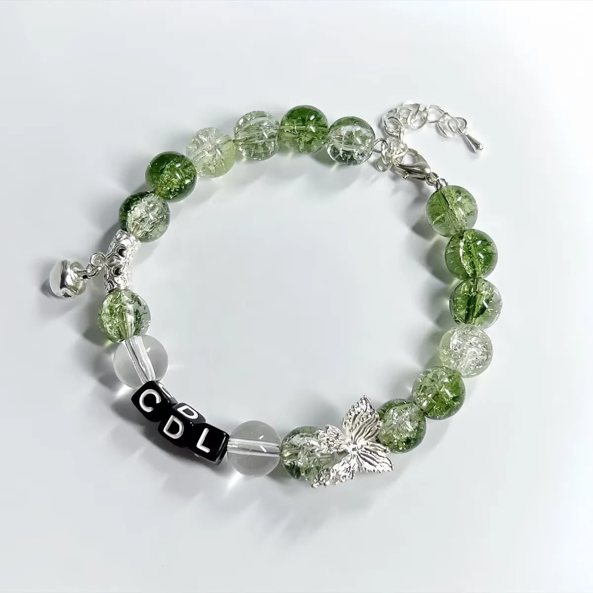Chen Duling's color matching bracelet, small bell, with the same letters around it, bracelet,fan,best friend,friend support gift - view 3