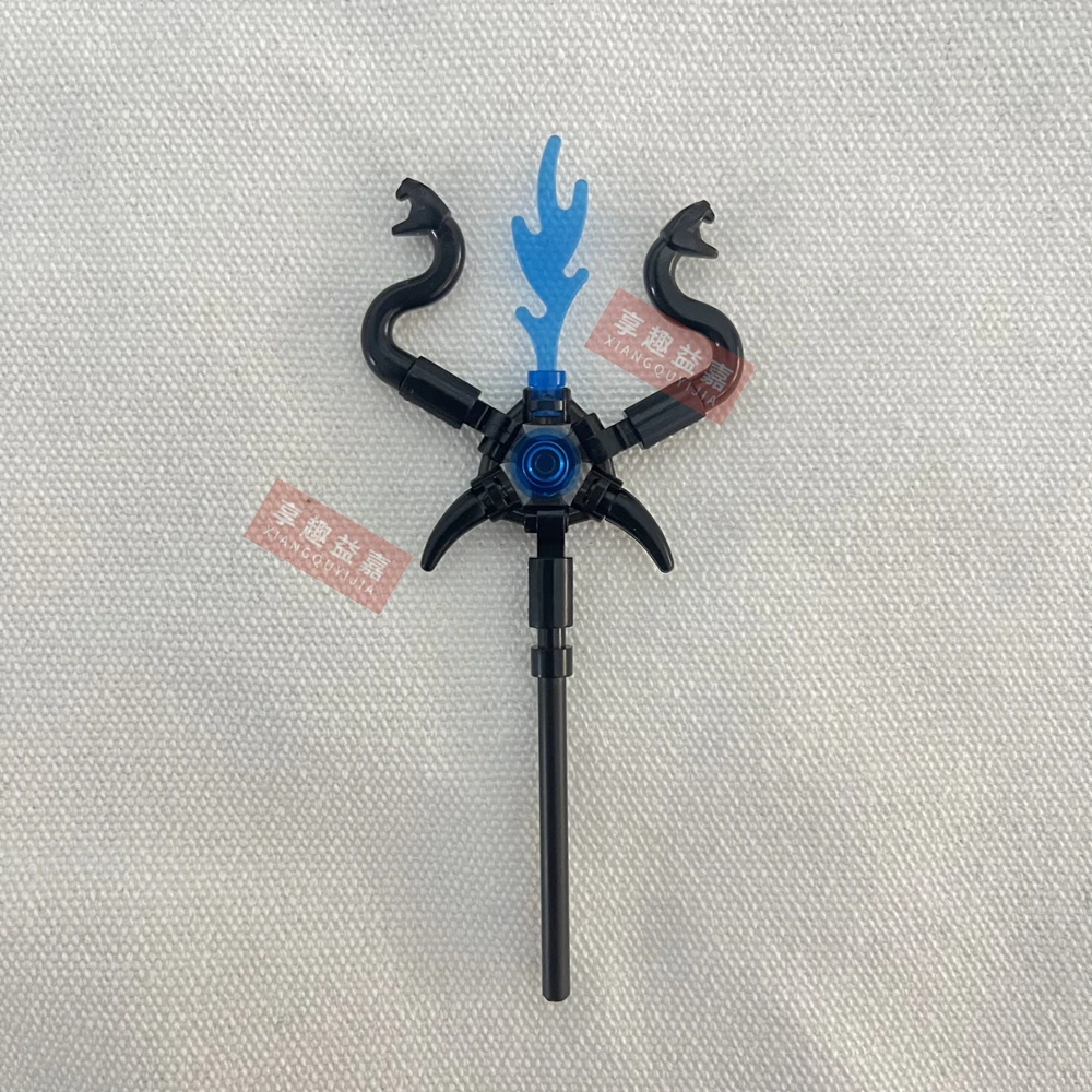 MOC Weapon Scepter Building Blocks Toys For Children Armor Anime Model  Assemble Action Figure Doll Accessories