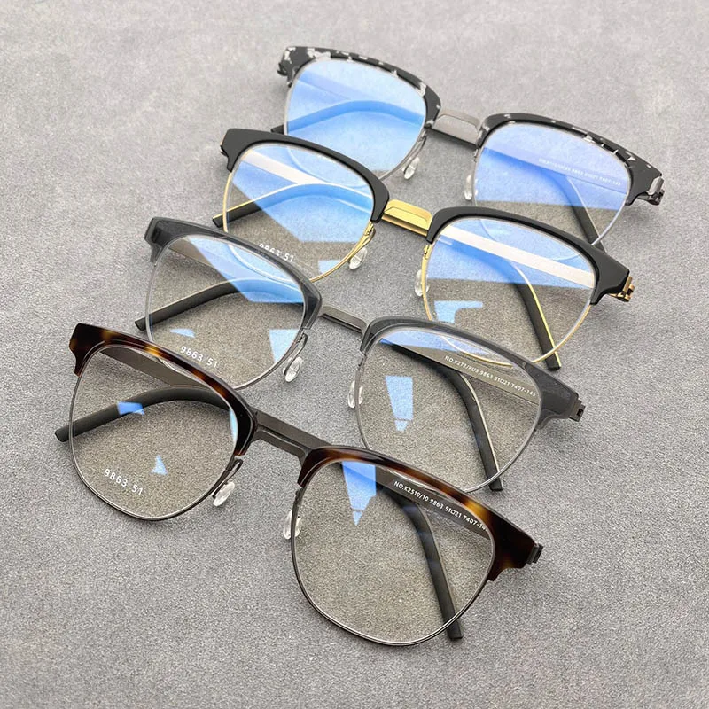 

Titanium Eye Glasses Frame Men Women Square Prescription Eyeglasses Frames Optical Myopia Spectacles Eyewear