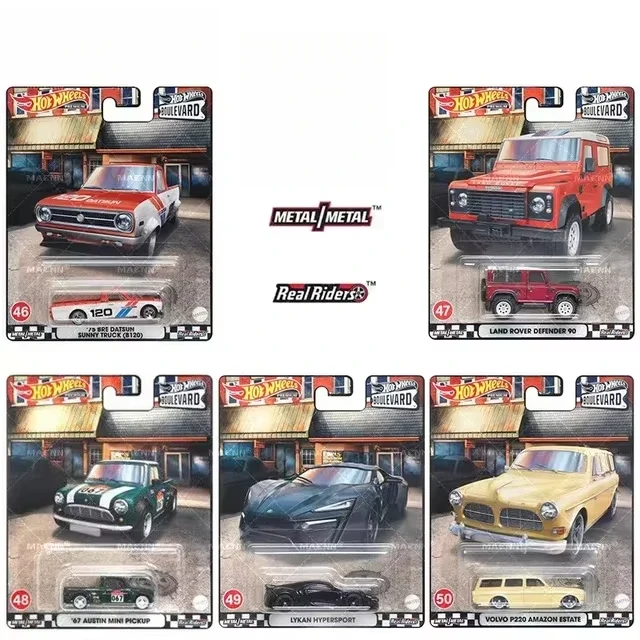 Original Hot Wheels Premium Car Boulevard Diecast 1:64 Voiture Nissan Skyline Volkswagen Mini Toyota Kids Boys Toys for Children