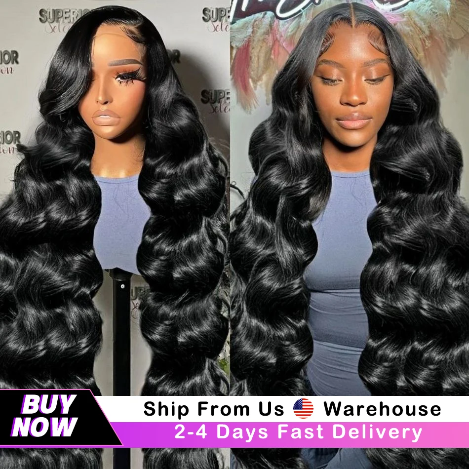 

250 density Body Wave Human Hair Wigs 30 40 Inch 13x6 HD Lace Frontal Wig Closure Wig Brazilian 100% Human Hair Wigs For Women