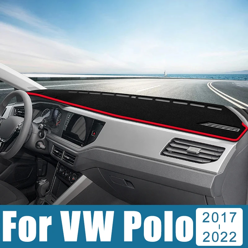 Автомобильные аксессуары для Volkswagen VW Polo AW1 BZ1 2017 2018 2019 2020 2021 2022 2023 крышка приборной панели защищает от искусственных УФ-лучей ковров