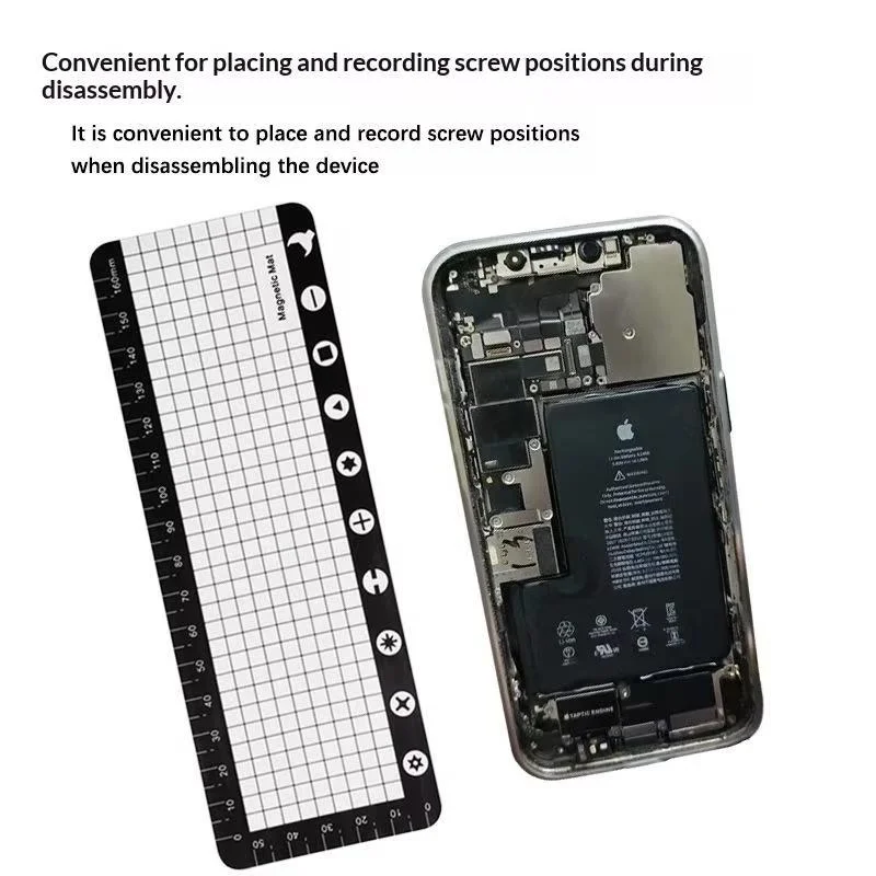 Magnetic Screw Storage Mat Soft Silicone Repair Pad For Phone Tablet Laptop Precision Disassembly Pro Maintenance Tool Work Pad