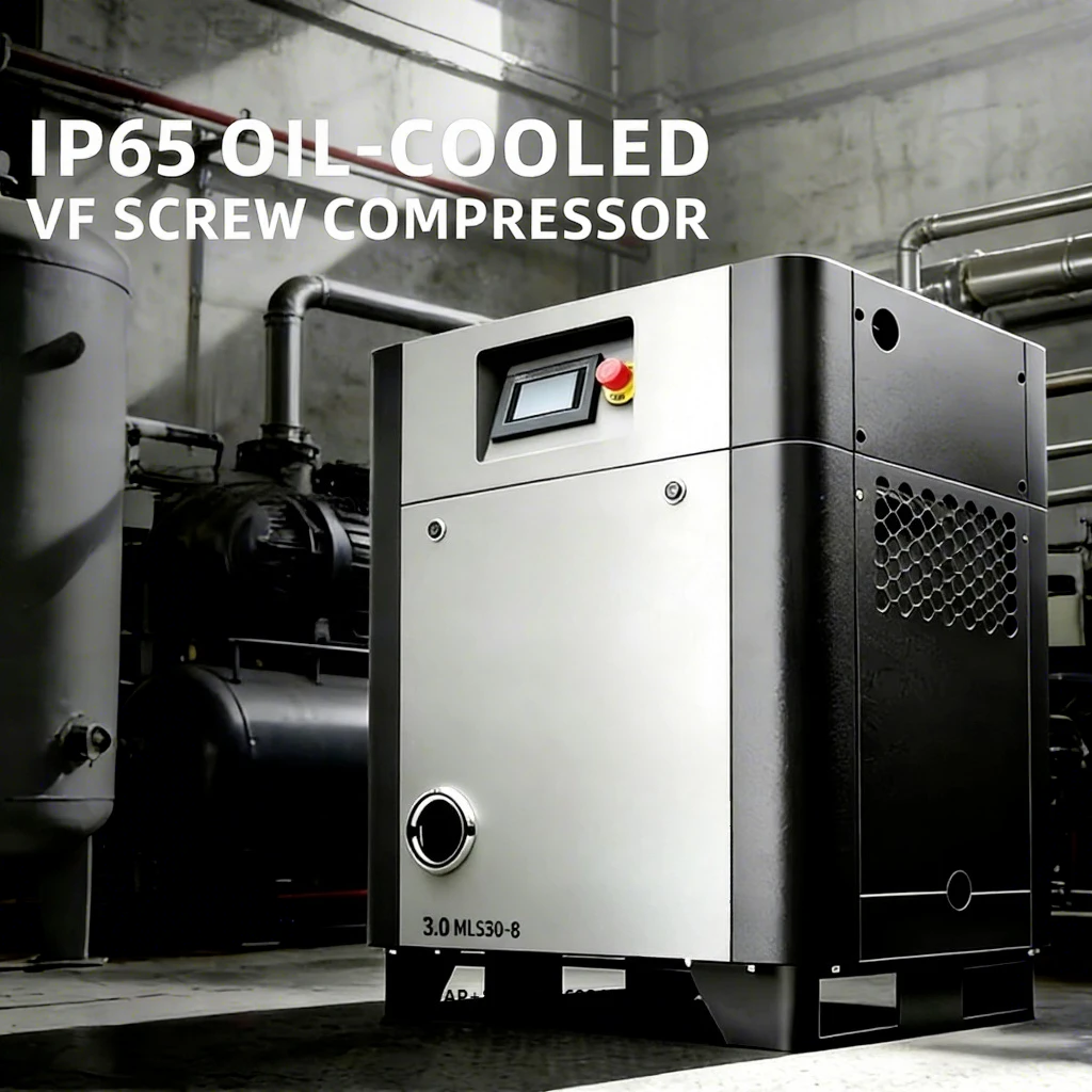 10hp Oil-Cooled Fixed Speed Screw Air Compressor Automobile Maintenance 8bar 10bar Machine Industrial Compressors