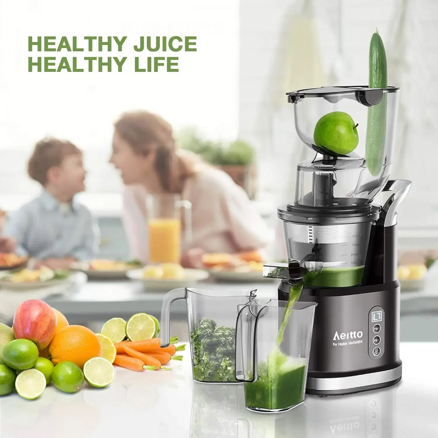 Cold Press Juicer, Juicer Machines with 3.3