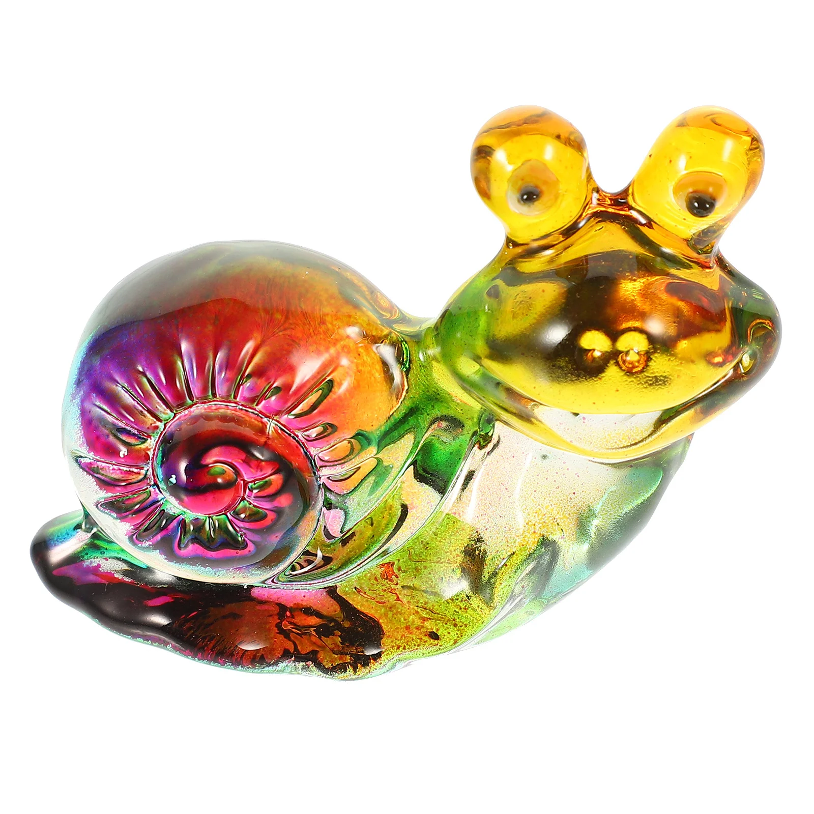 

Tiny Cute Figurine Snails Figurines Small Colorful Desk Decor Mini Crystal Animal