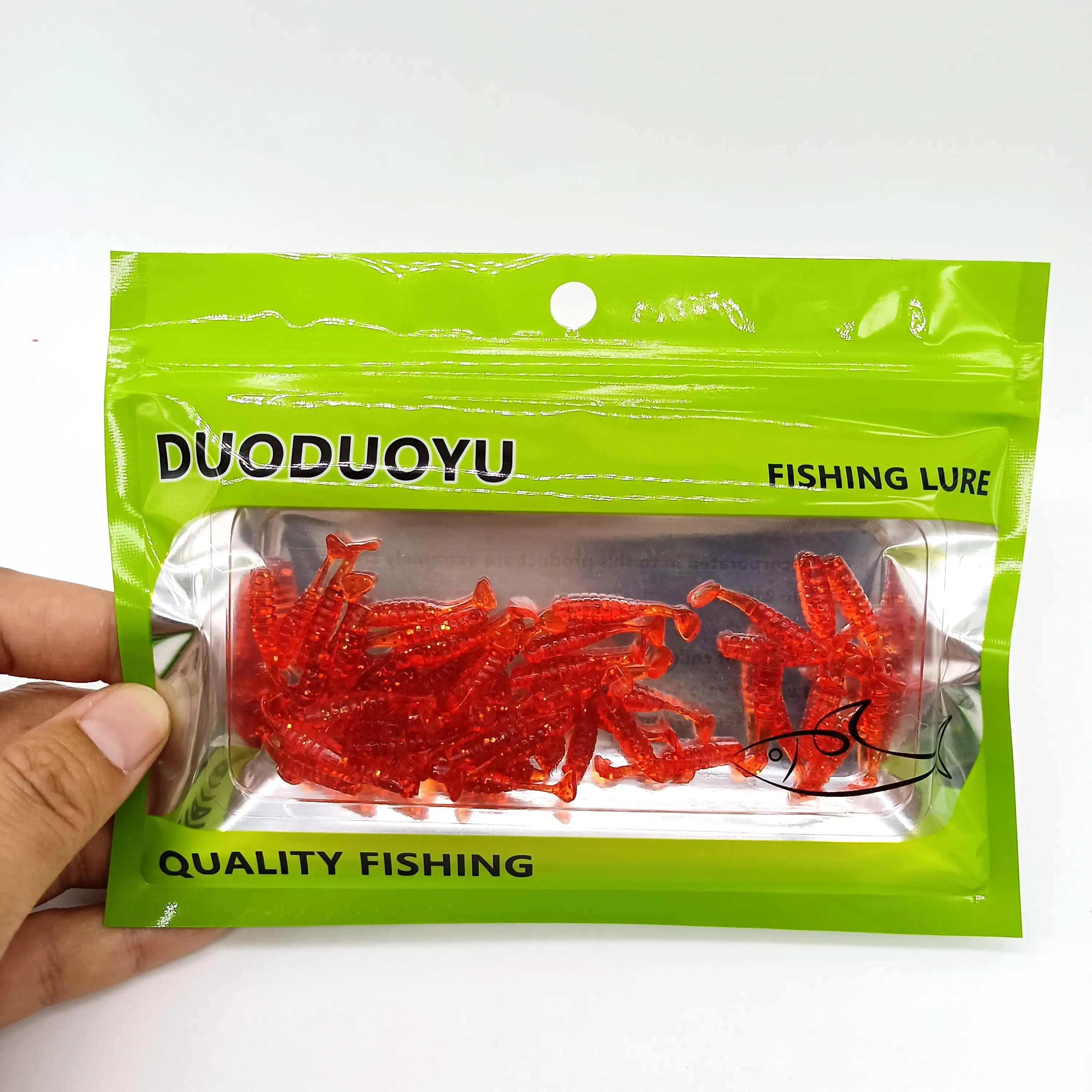 DUODUOYU 50PCS Kleine angeln paddel schwanz weichen köder 25mm/35mm Isca Künstliche jig mini kleine fisch köder angeln multicolor Tackle – Detail 18