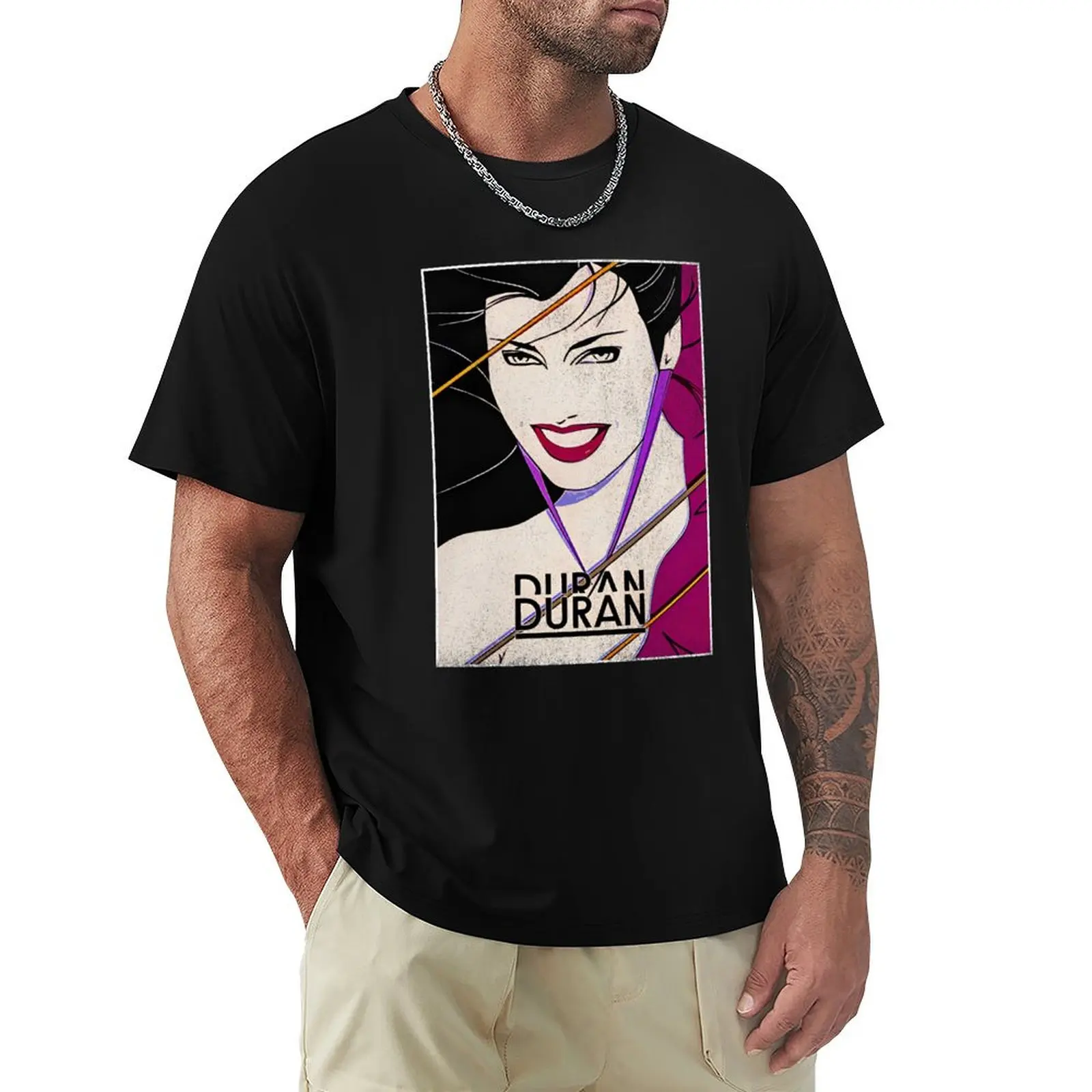 

Duran Duran T-Shirt plus sizes blue lock tshirts for men