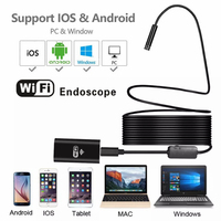 HD 720P Wifi Endoscope Camera Max 10M Soft Wire IP67 Waterproof  Car Repair Borescope Inspection Camera For Android IOS Windows