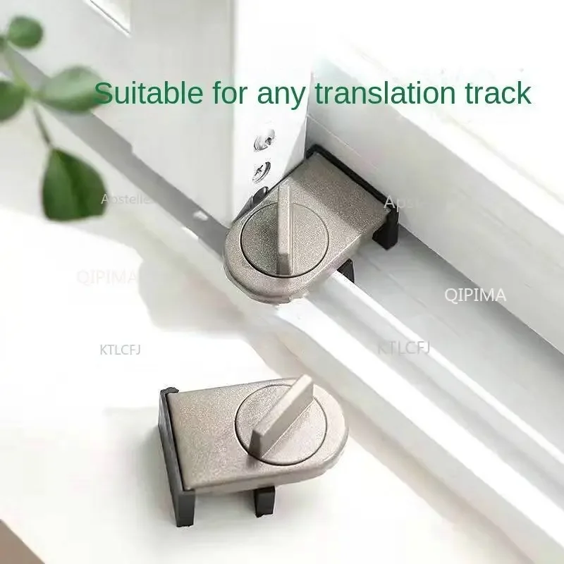 Lock Anti-theft Protection Lock Window Stoppers Locks on Windows Adjustable Security Door Latch Mobile Window Insurance