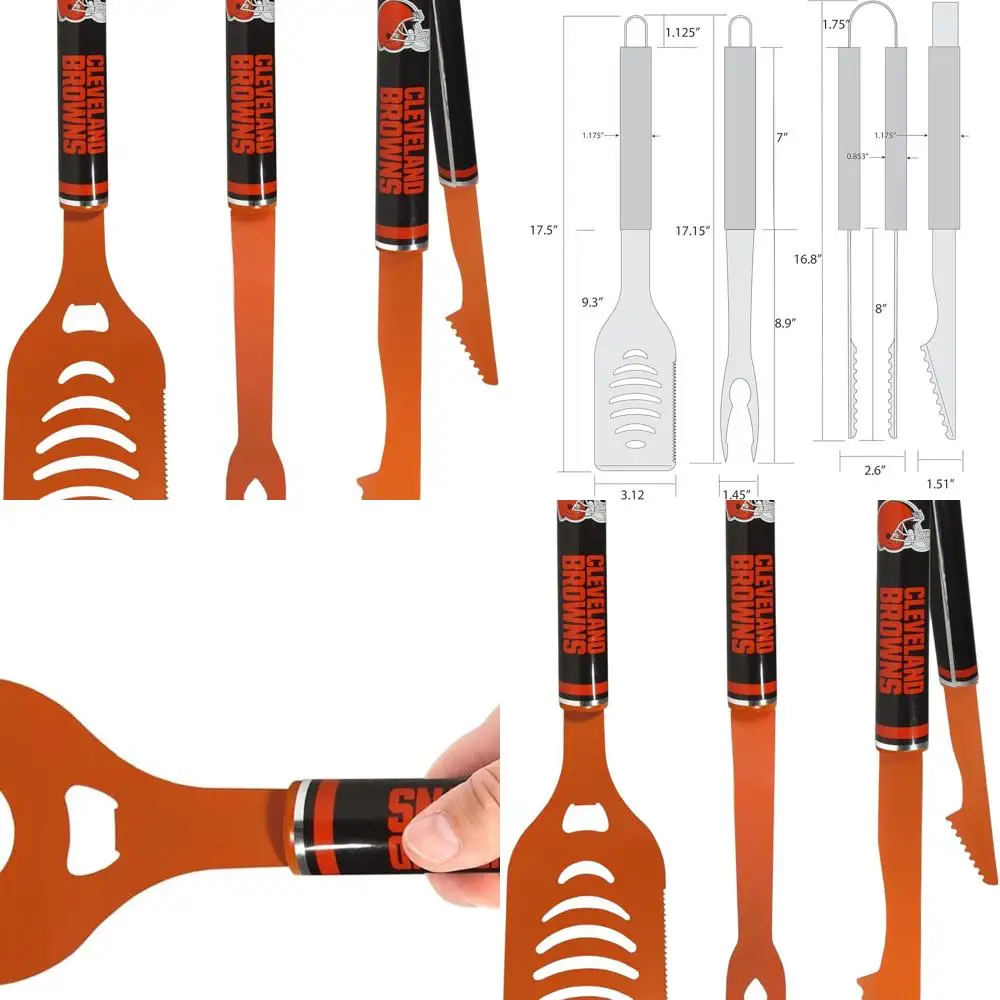 

Cleveland Browns 3-Piece BBQ Tool Set in Team Colors