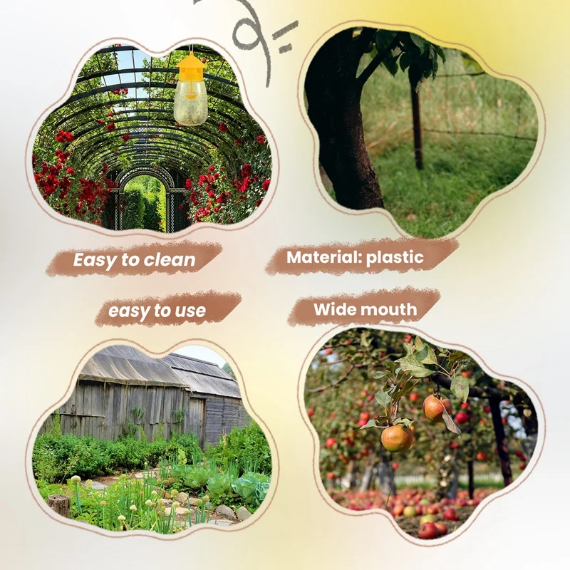 Fly Reusable Traps, Fruit Fly Traps Fly Catcher Outdoor