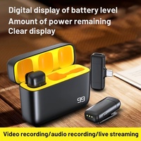 Wireless Microphone with Wireless Charging Case Type-C and Lightning Interfaces Intelligent Noise Reduction Audio Recording Mic