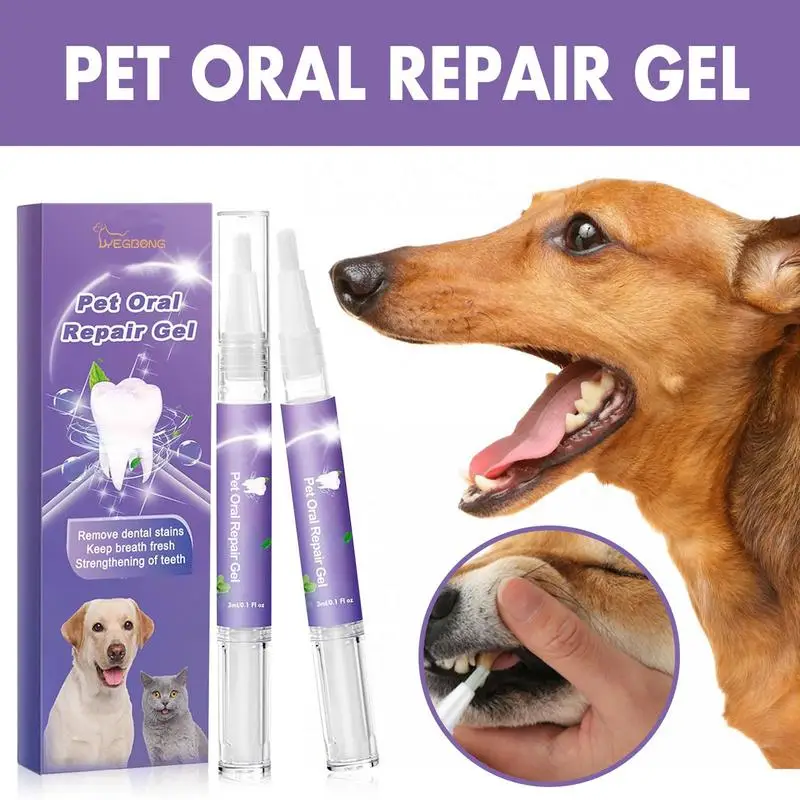 

Pet Oral Gel Cleaning Dog Cat Teeth Pet Breath Freshener For Tartar, No Need To Brush Teeth For Eliminate Bad Breath