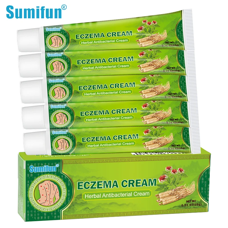 

10Pcs Sumifun Eczema Treatment Cream Dermatitis Medicine Effective Antipruritic Psoriasis Skin Ointment Herbal Body Anti-Itching